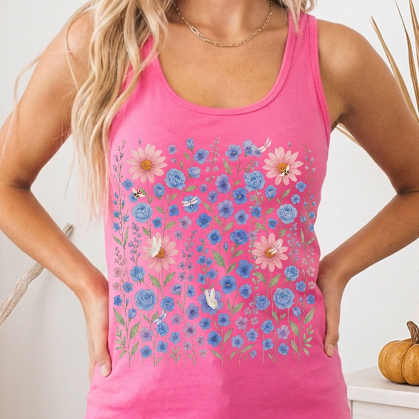 Tank Top Solid Hot Pink / XS Design 228 Tank Top The Mystic Eden