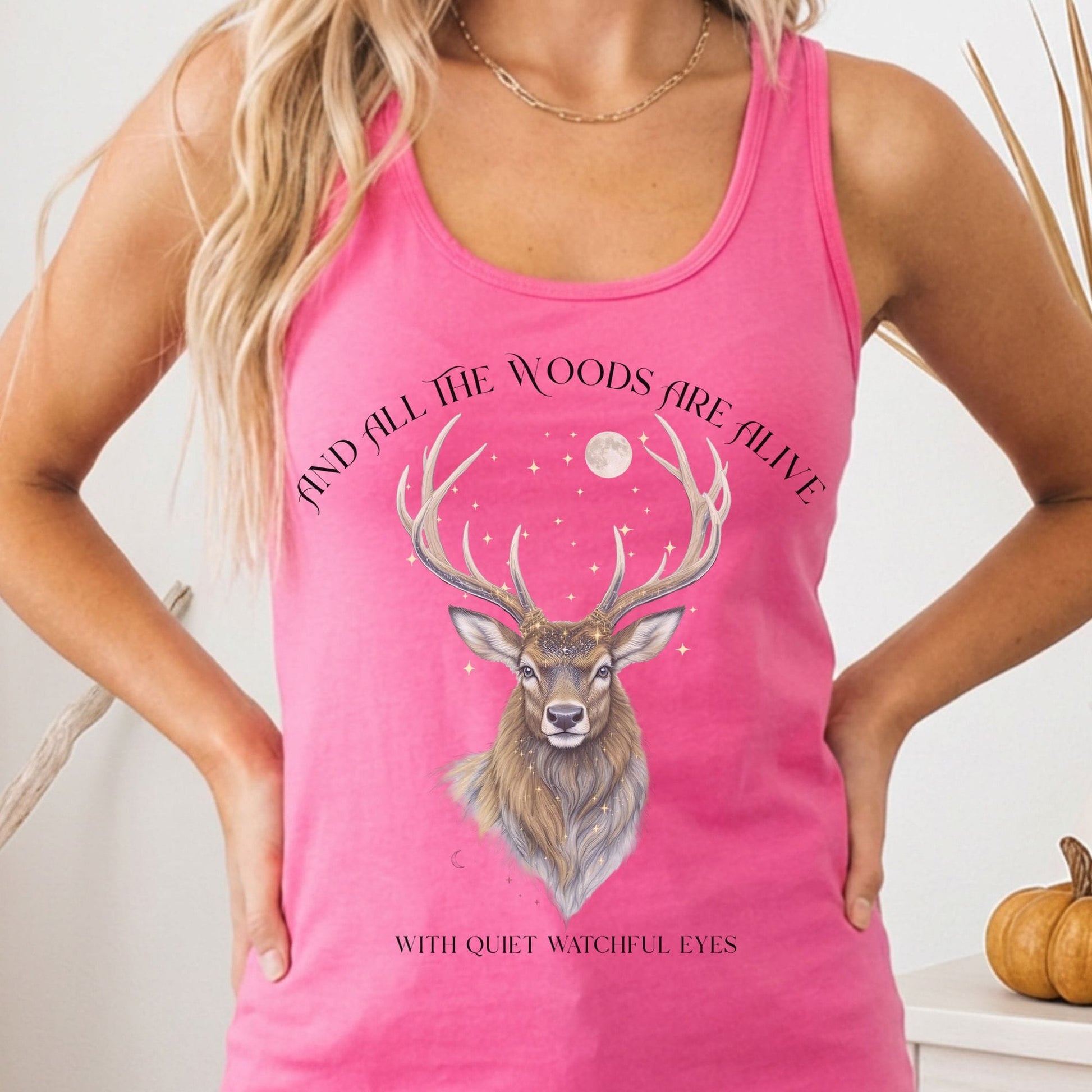 Tank Top Solid Hot Pink / XS Design 282 Tank Top The Mystic Eden