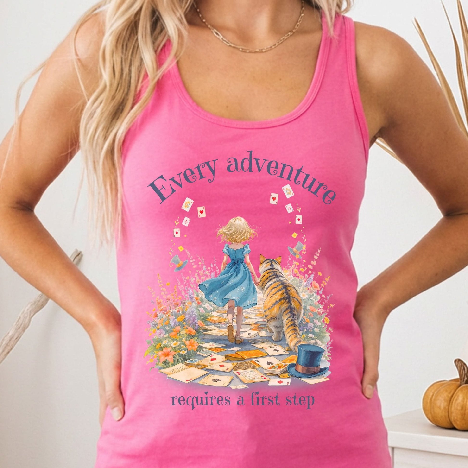 Tank Top Solid Hot Pink / XS Every Adventure Enchanted Journey Women's Lightweight Tank Top The Mystic Eden