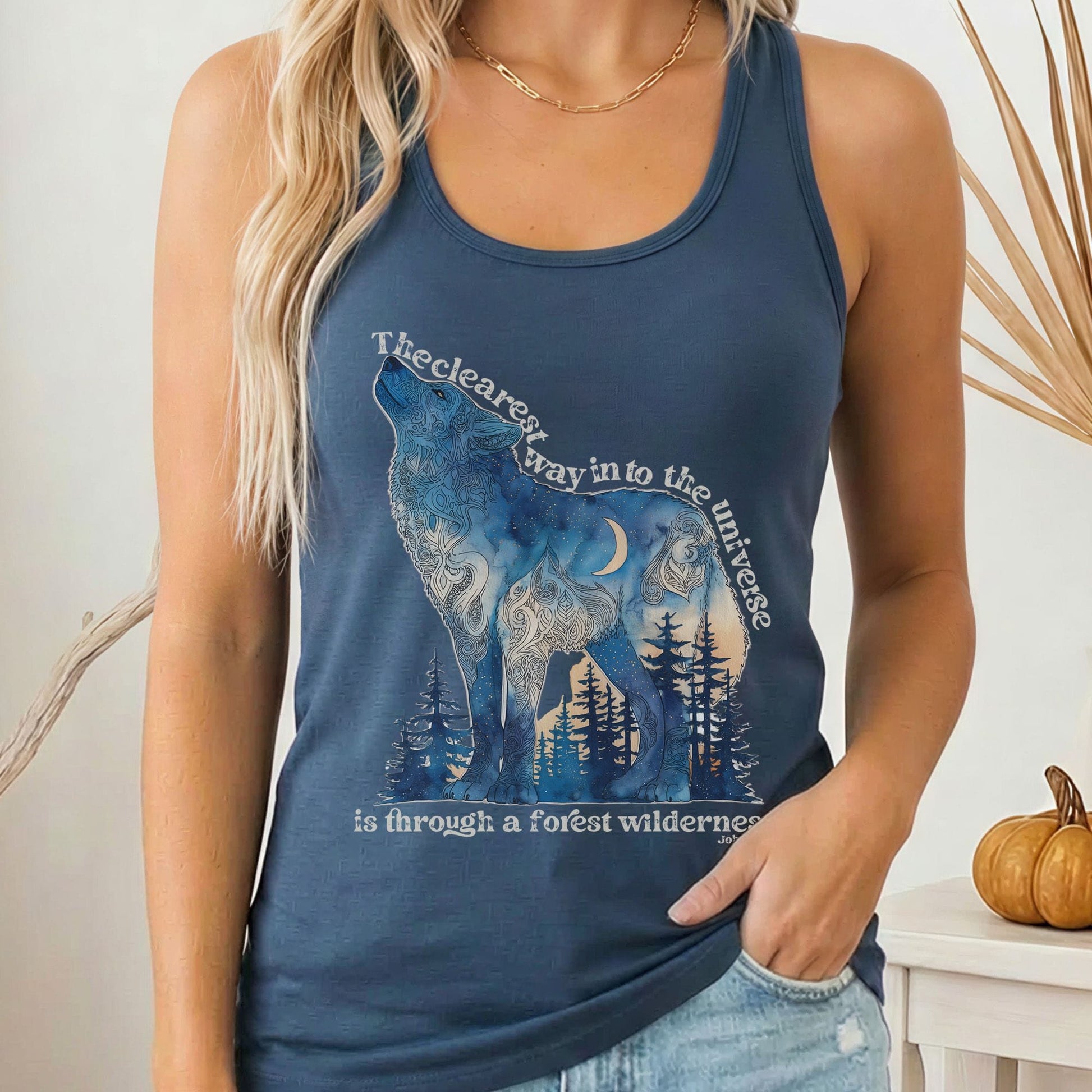 Tank Top Solid Indigo / XS Design 209 Tank Top The Mystic Eden