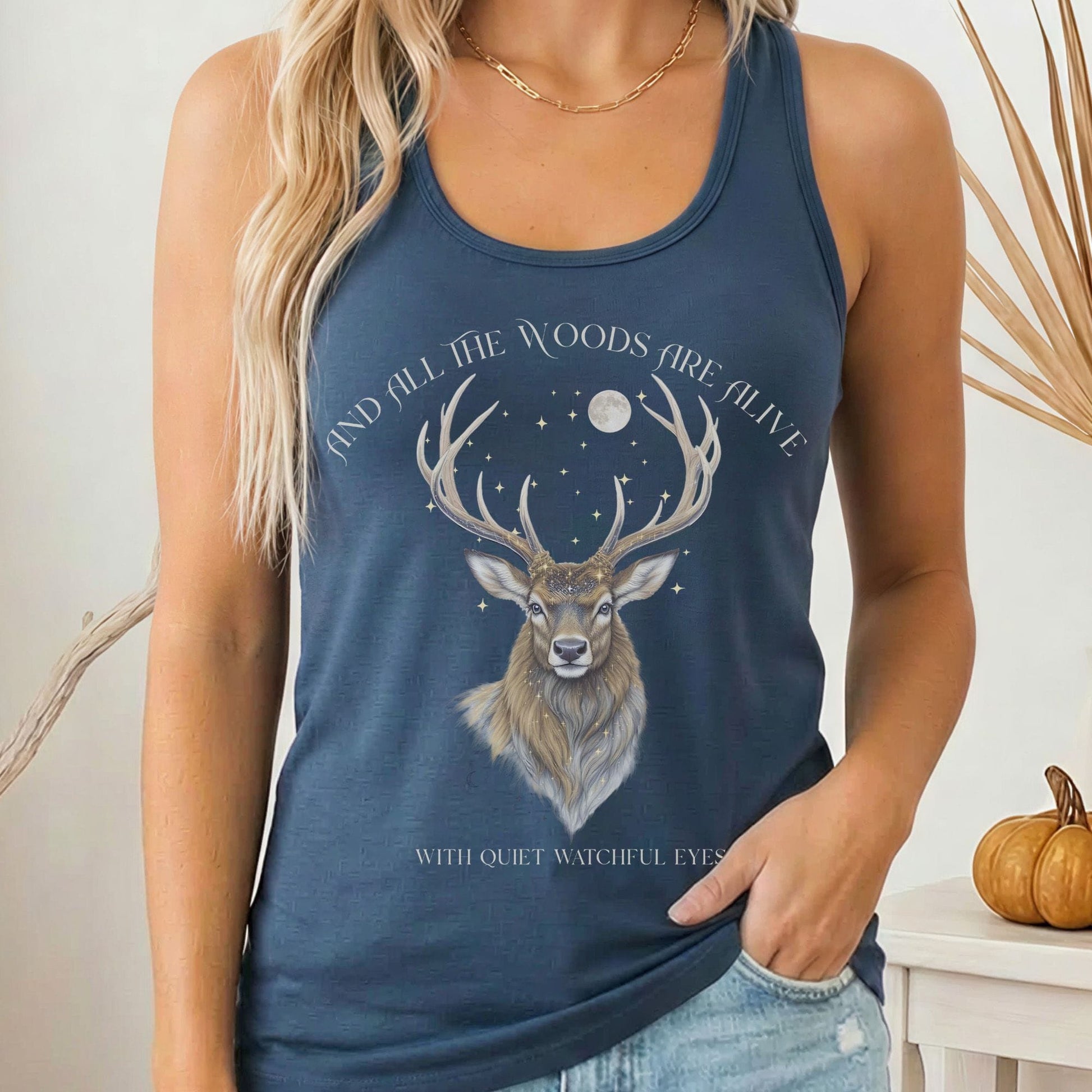 Tank Top Solid Indigo / XS Design 282 Tank Top The Mystic Eden