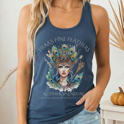 Tank Top Solid Indigo / XS Hera's Fine Feathers & Other Splendors Women's Racerback Tank Top The Mystic Eden