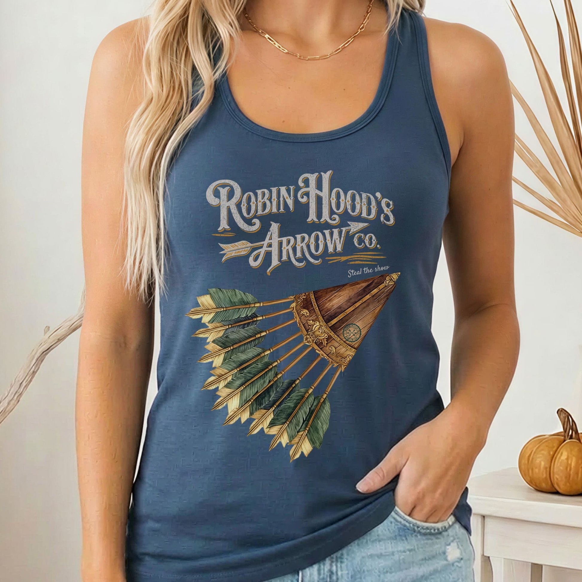 Tank Top Solid Indigo / XS Robin Hood's Arrow Co. Women's Racerback Tank Top The Mystic Eden