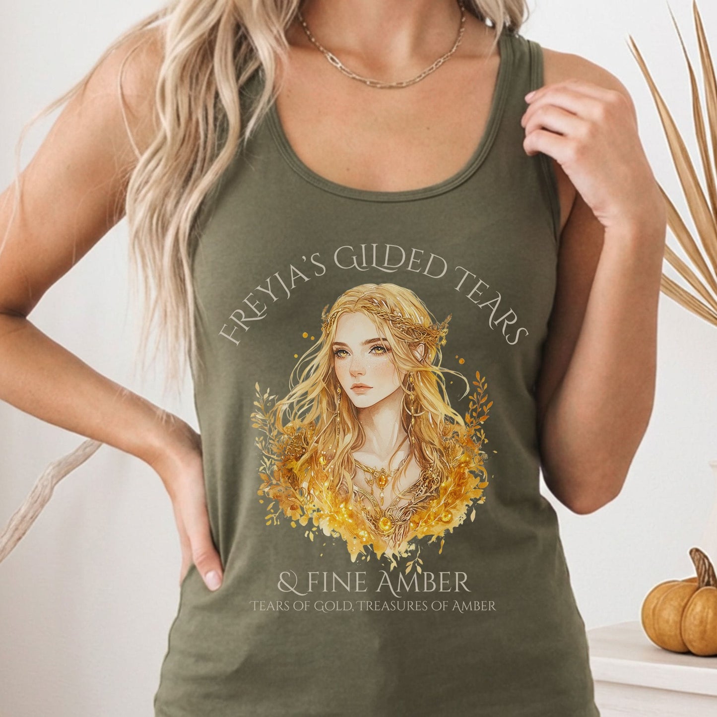 Tank Top Solid Military Green / XS Design 161 Tank Top The Mystic Eden