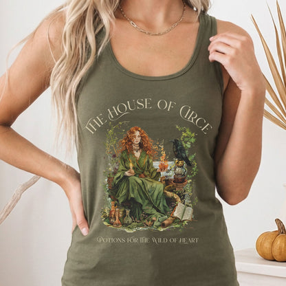 Tank Top Solid Military Green / XS Design 214 Tank Top The Mystic Eden