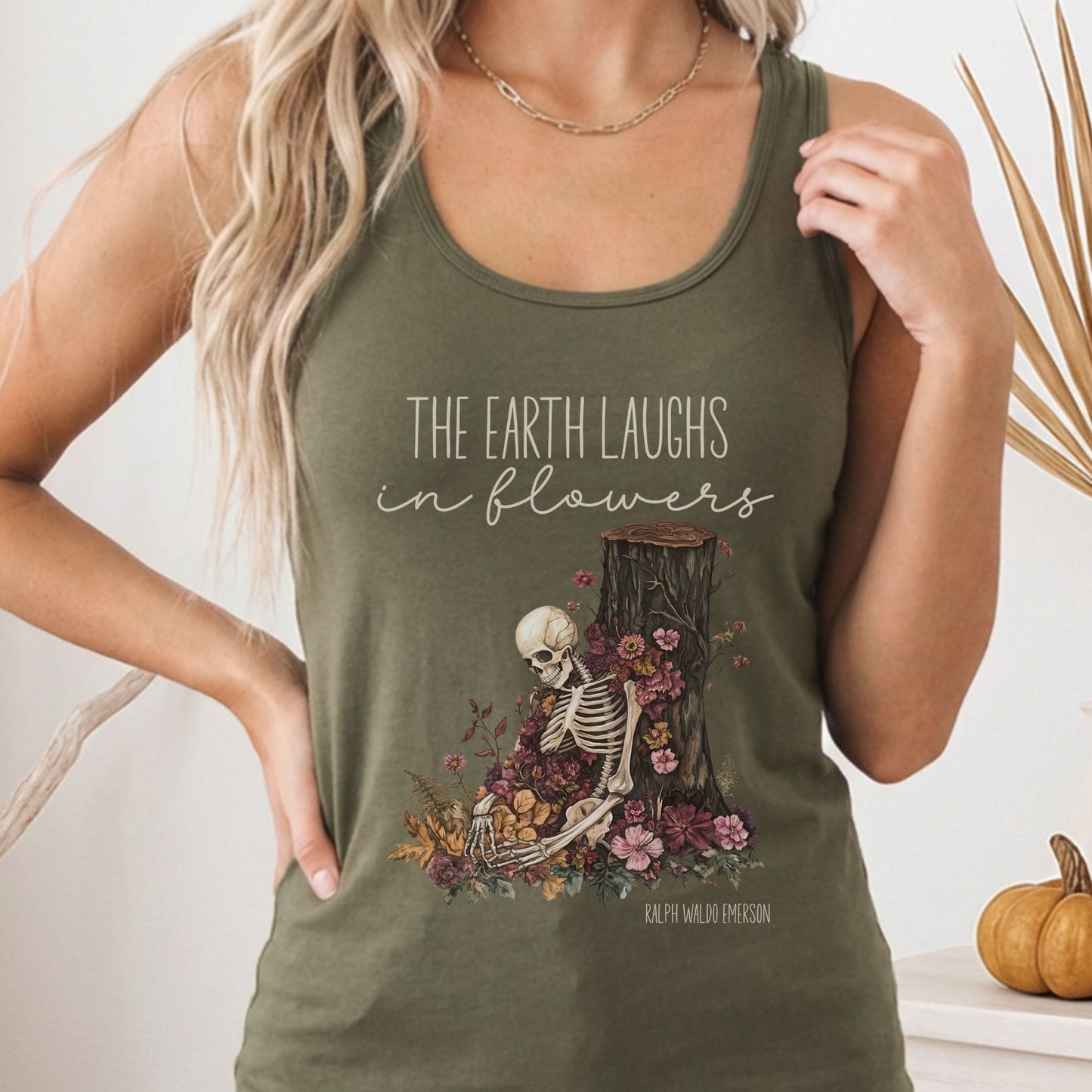 Tank Top Solid Military Green / XS Design 239 Tank Top The Mystic Eden