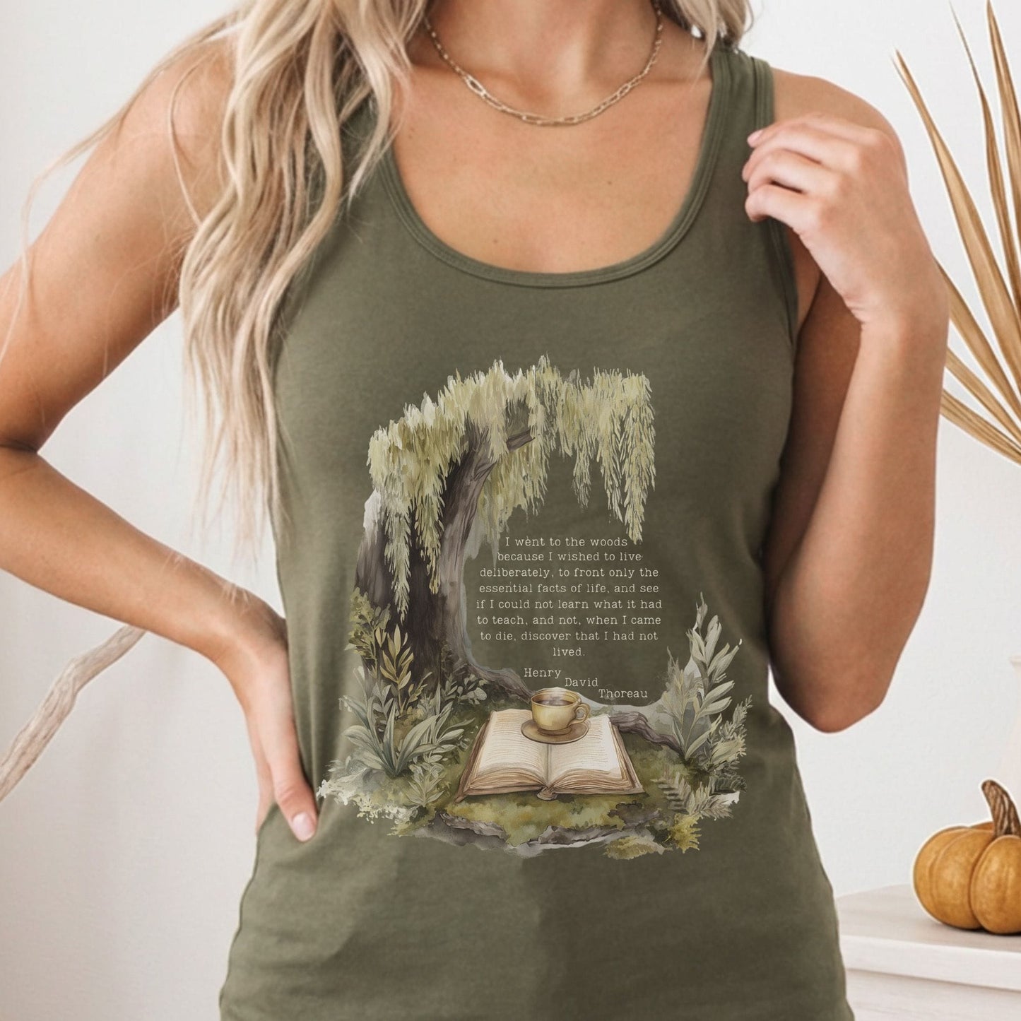 Tank Top Solid Military Green / XS Design 245 Tank Top The Mystic Eden
