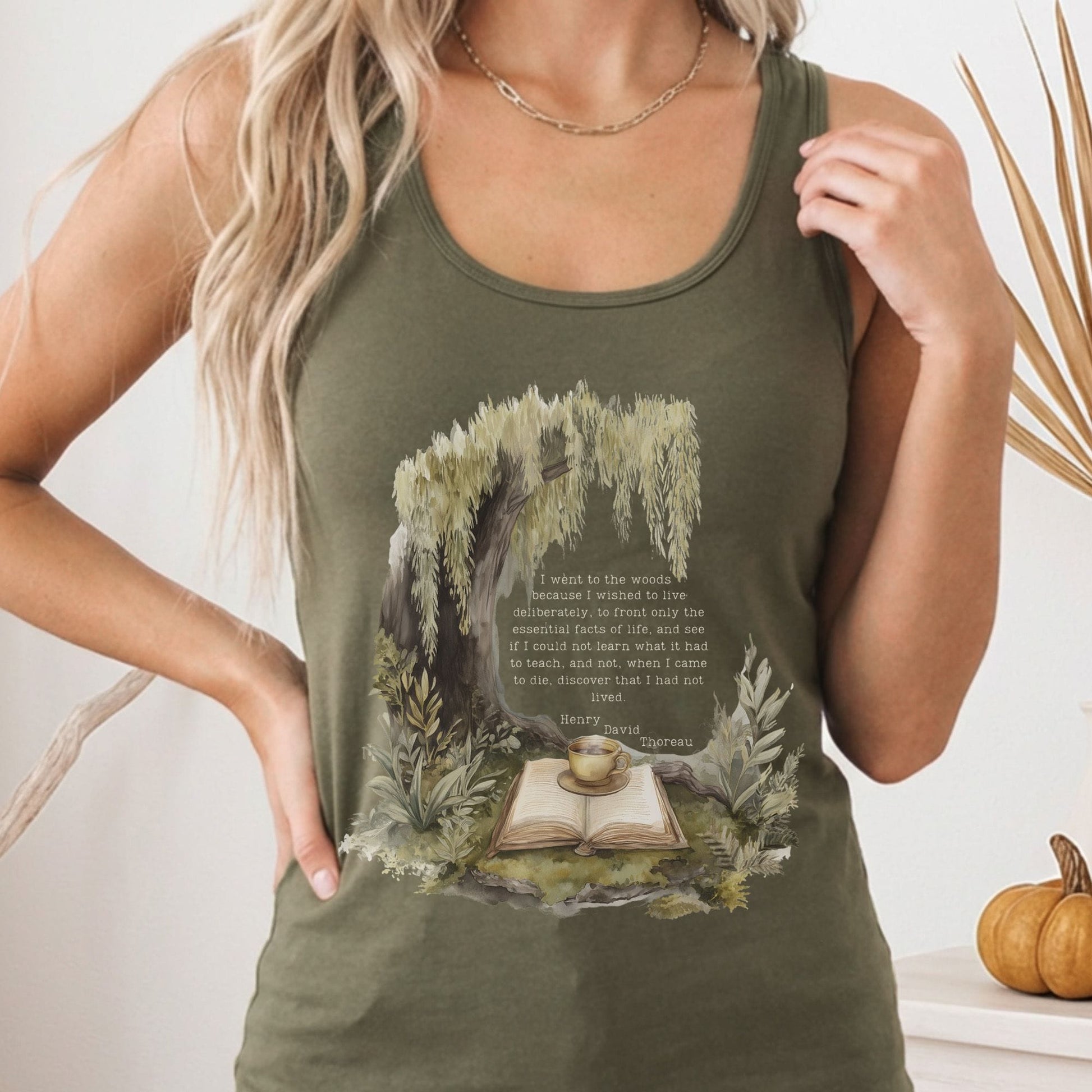 Tank Top Solid Military Green / XS Design 245 Tank Top The Mystic Eden