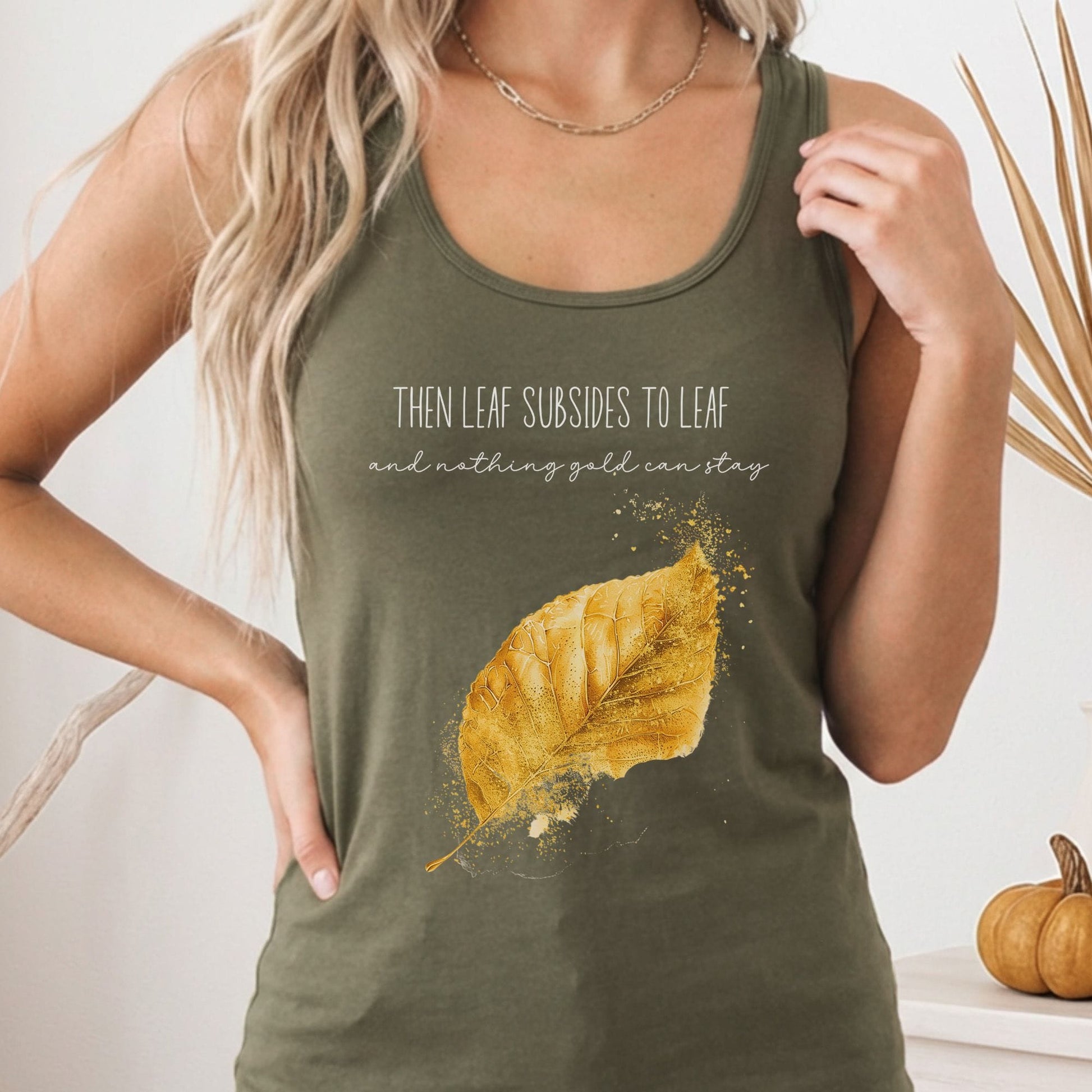 Tank Top Solid Military Green / XS Design 247 Tank Top The Mystic Eden