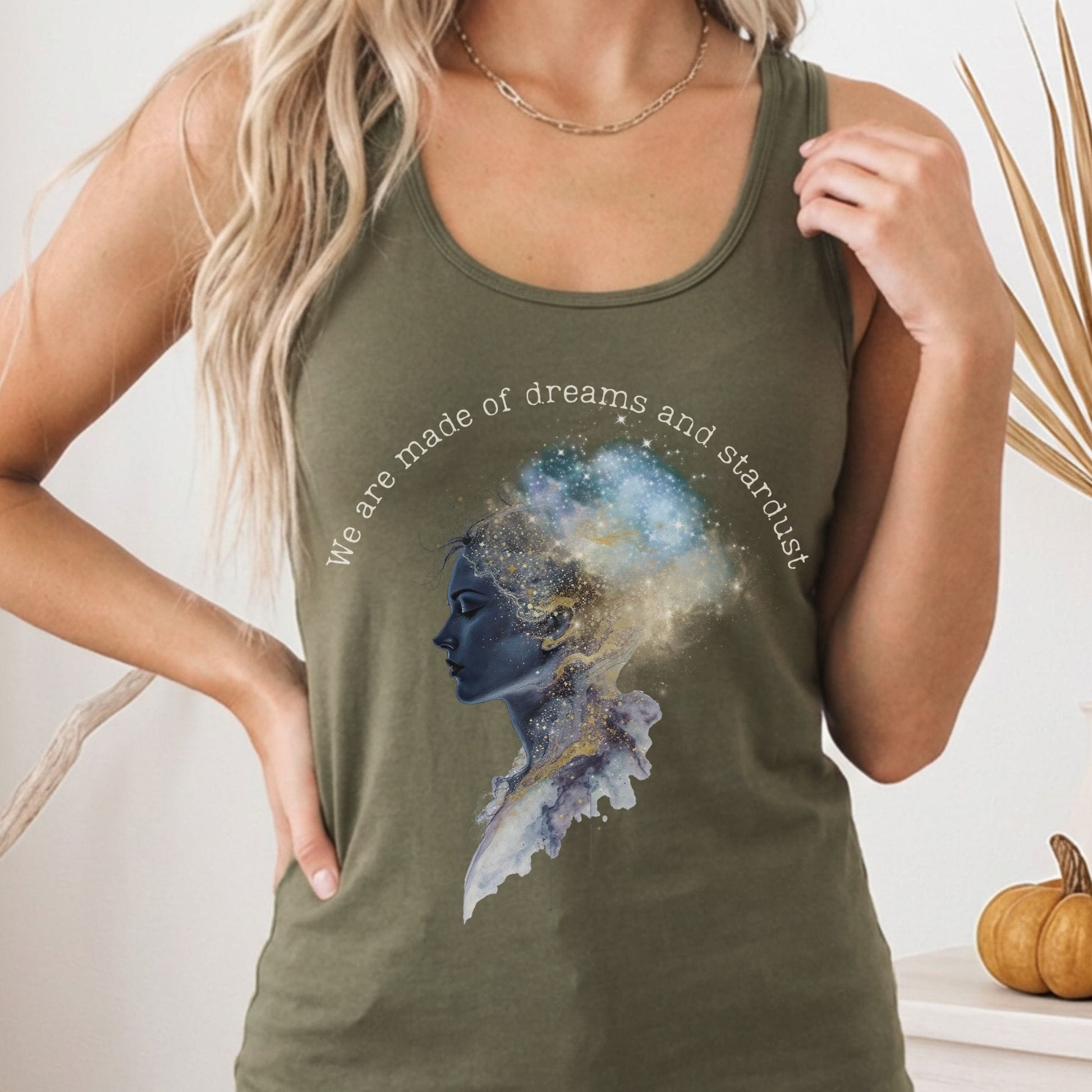 Tank Top Solid Military Green / XS Design 248 Tank Top The Mystic Eden