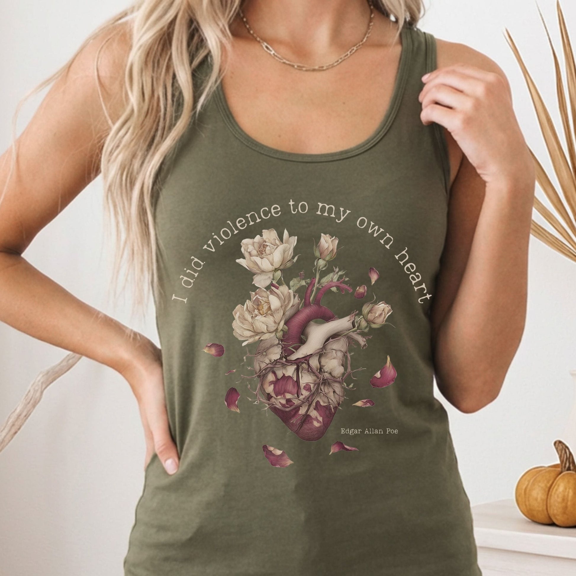 Tank Top Solid Military Green / XS Design 252 Tank Top The Mystic Eden