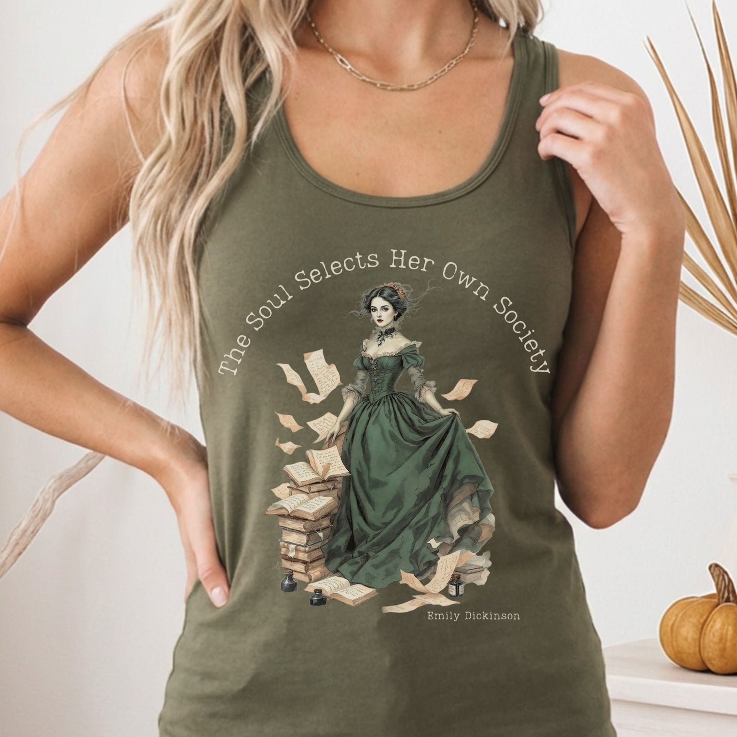 Tank Top Solid Military Green / XS Design 253 Tank Top The Mystic Eden