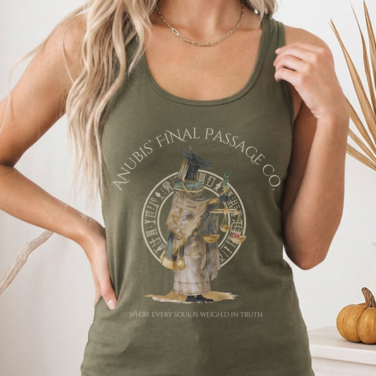 Tank Top Solid Military Green / XS Design 261 Tank Top The Mystic Eden