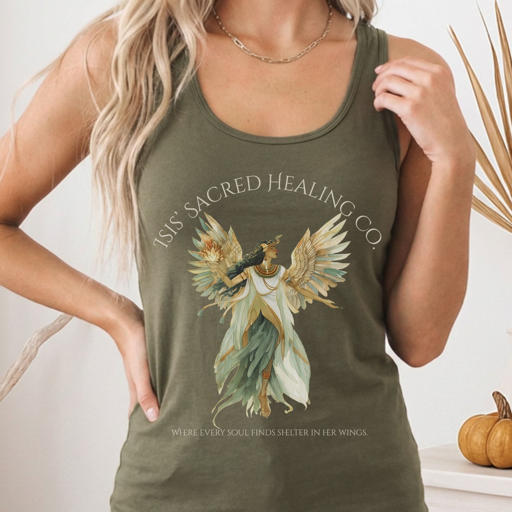 Tank Top Solid Military Green / XS Design 263 Tank Top The Mystic Eden