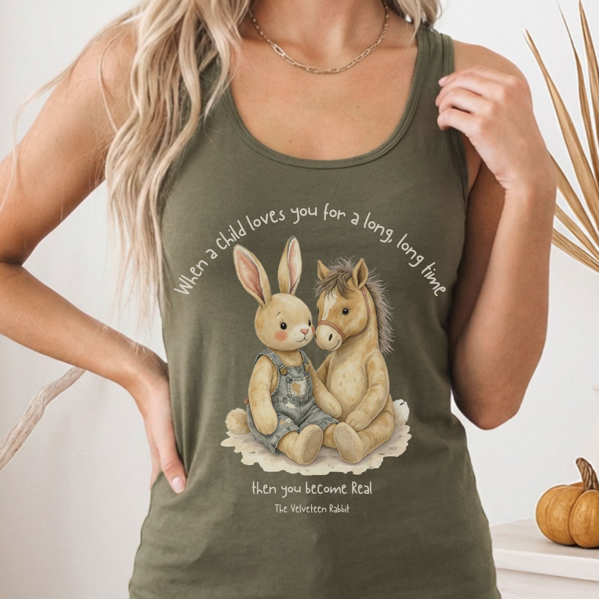 Tank Top Solid Military Green / XS Design 283 Tank Top The Mystic Eden