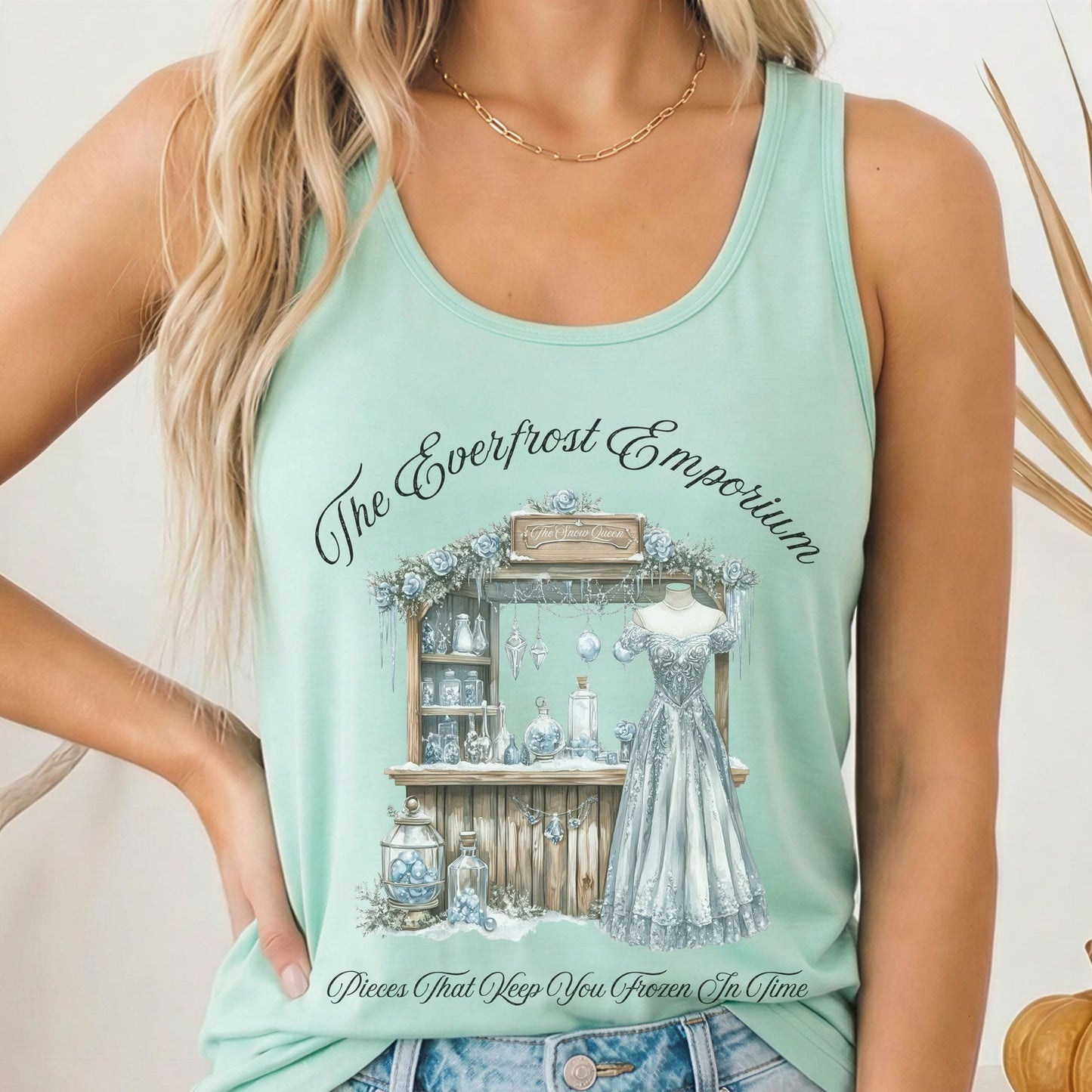 Tank Top Solid Mint / XS Design 176 Tank Top The Mystic Eden