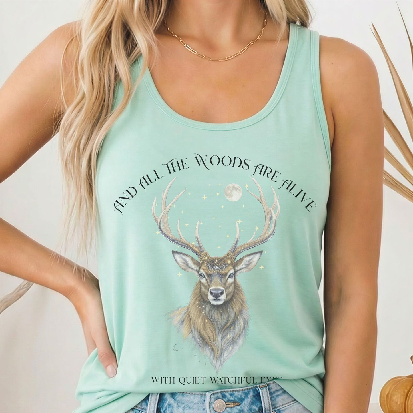 Tank Top Solid Mint / XS Design 282 Tank Top The Mystic Eden
