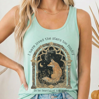 Tank Top Solid Mint / XS I Have Loved the Stars Too Fondly Women's Lightweight Racerback Tank Top The Mystic Eden