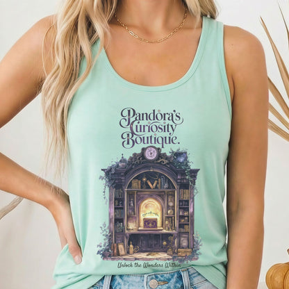 Tank Top Solid Mint / XS Pandora's Curiosity Boutique Women's Racerback Tank Top The Mystic Eden