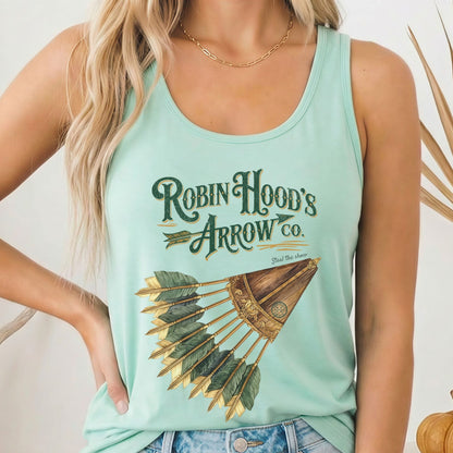 Tank Top Solid Mint / XS Robin Hood's Arrow Co. Women's Racerback Tank Top The Mystic Eden