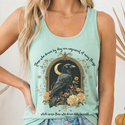 Tank Top Solid Mint / XS Those Who Dream By Day Poe Women's Racerback Tank Top The Mystic Eden