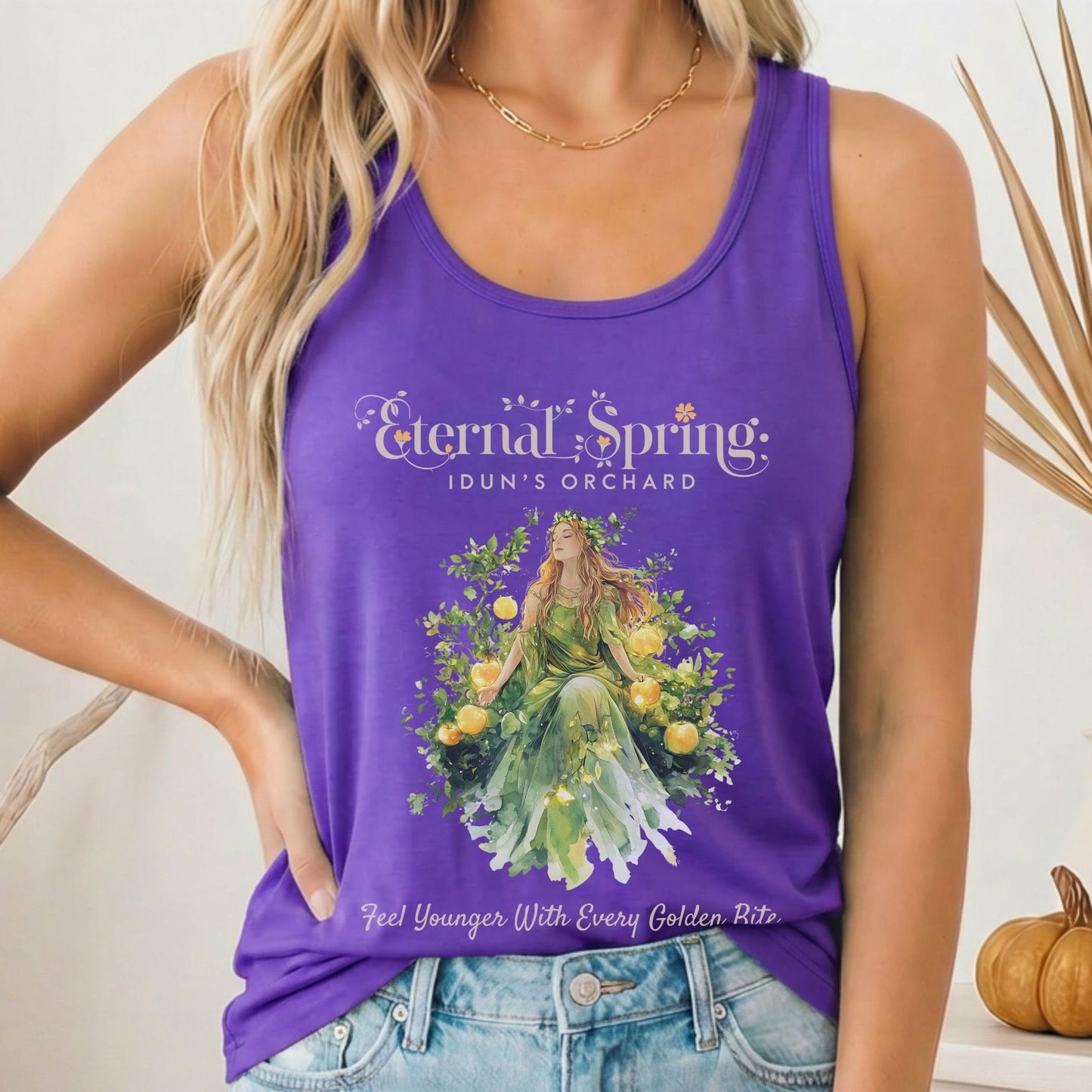 Tank Top Solid Purple Rush / XS Design 165 Tank Top The Mystic Eden