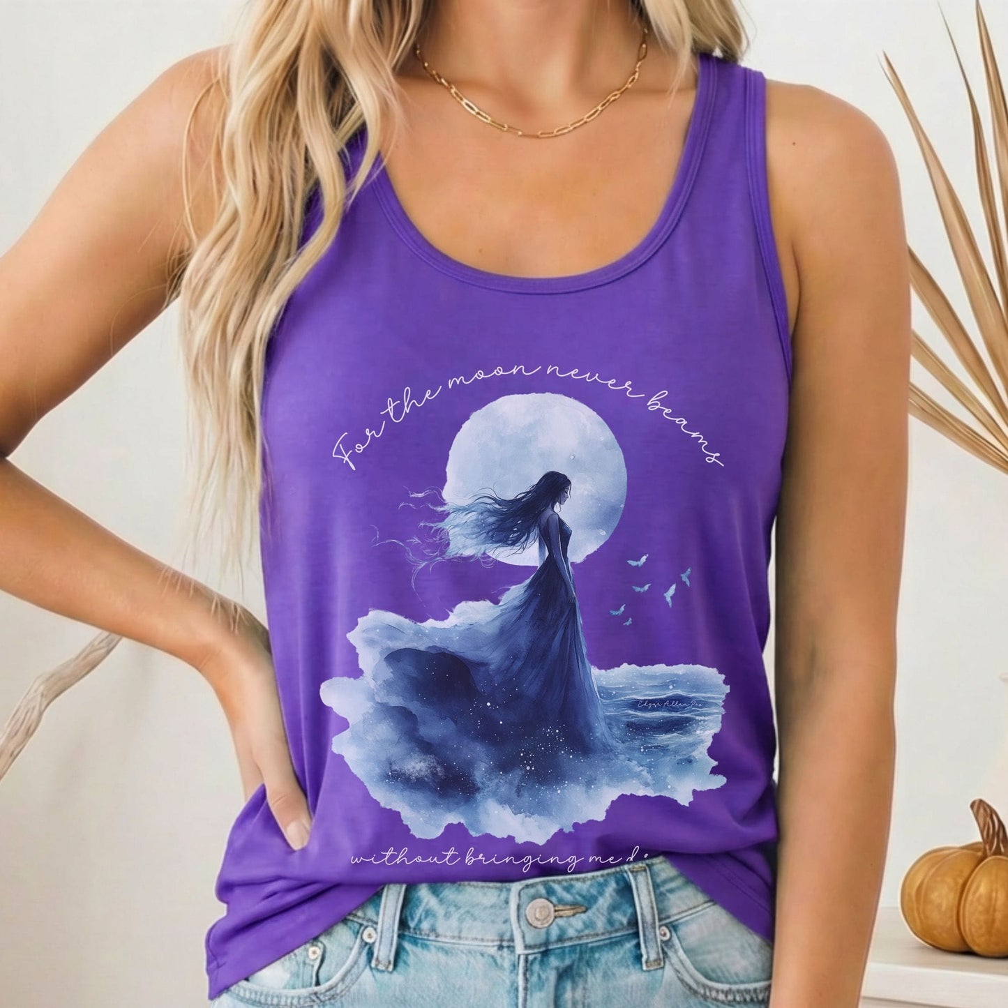 Tank Top Solid Purple Rush / XS Design 173 Tank Top The Mystic Eden