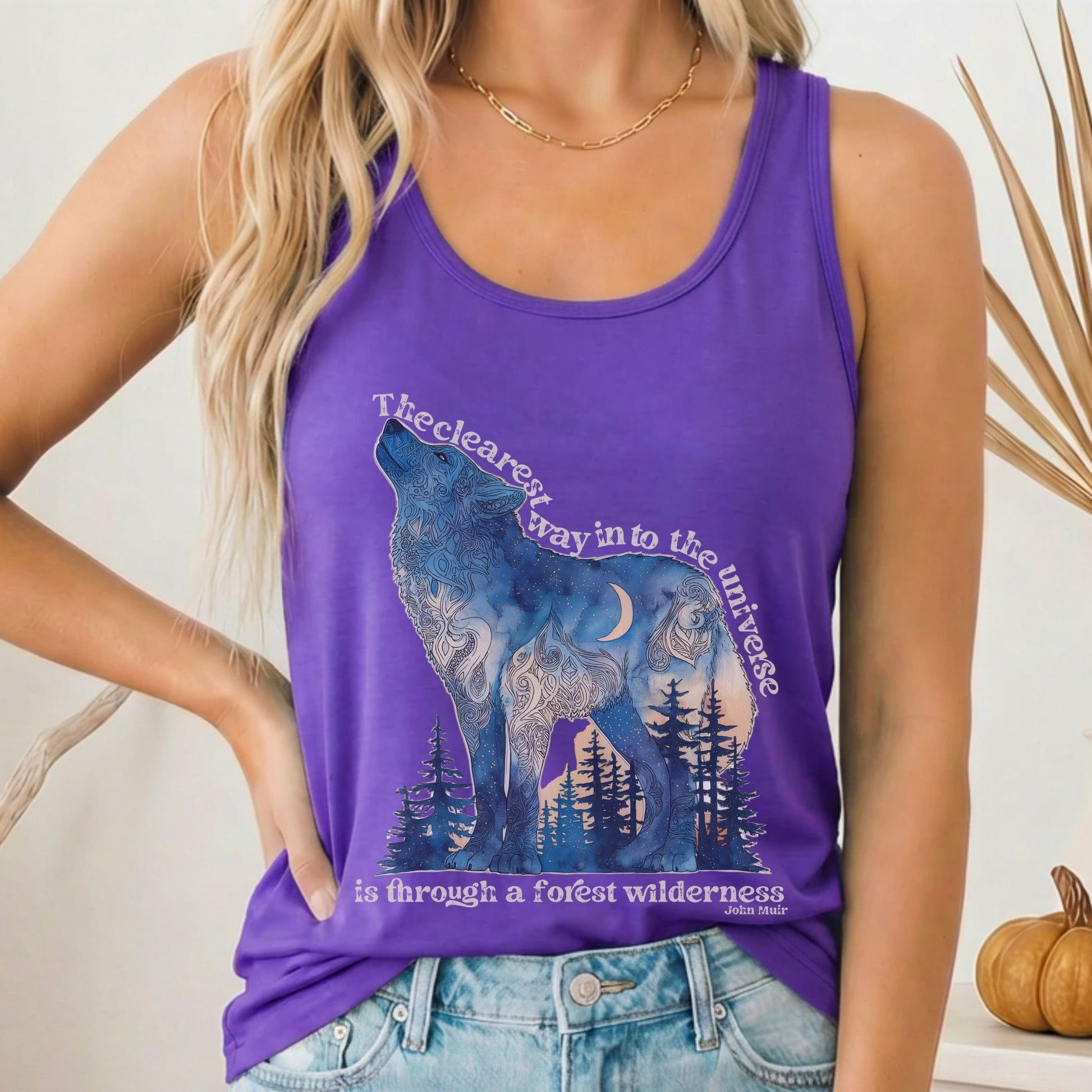 Tank Top Solid Purple Rush / XS Design 209 Tank Top The Mystic Eden