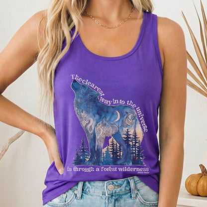 Tank Top Solid Purple Rush / XS Design 209 Tank Top The Mystic Eden
