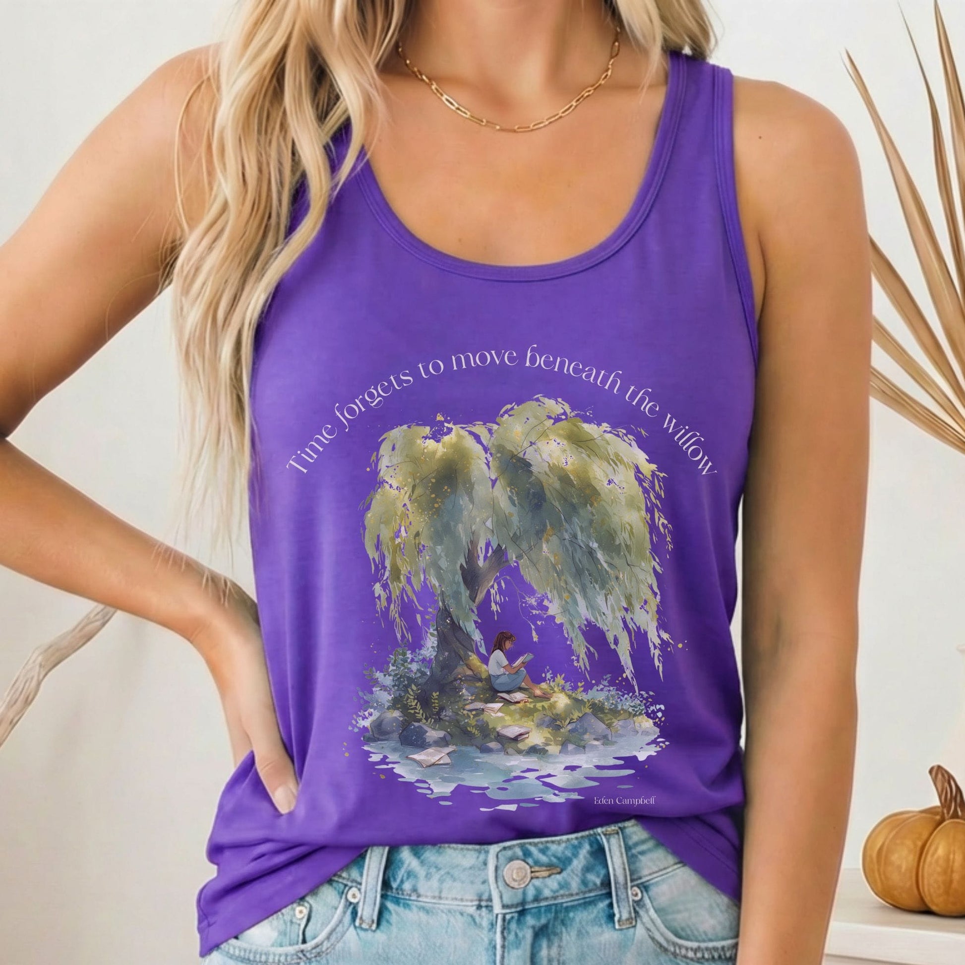 Tank Top Solid Purple Rush / XS Design 244 Tank Top The Mystic Eden