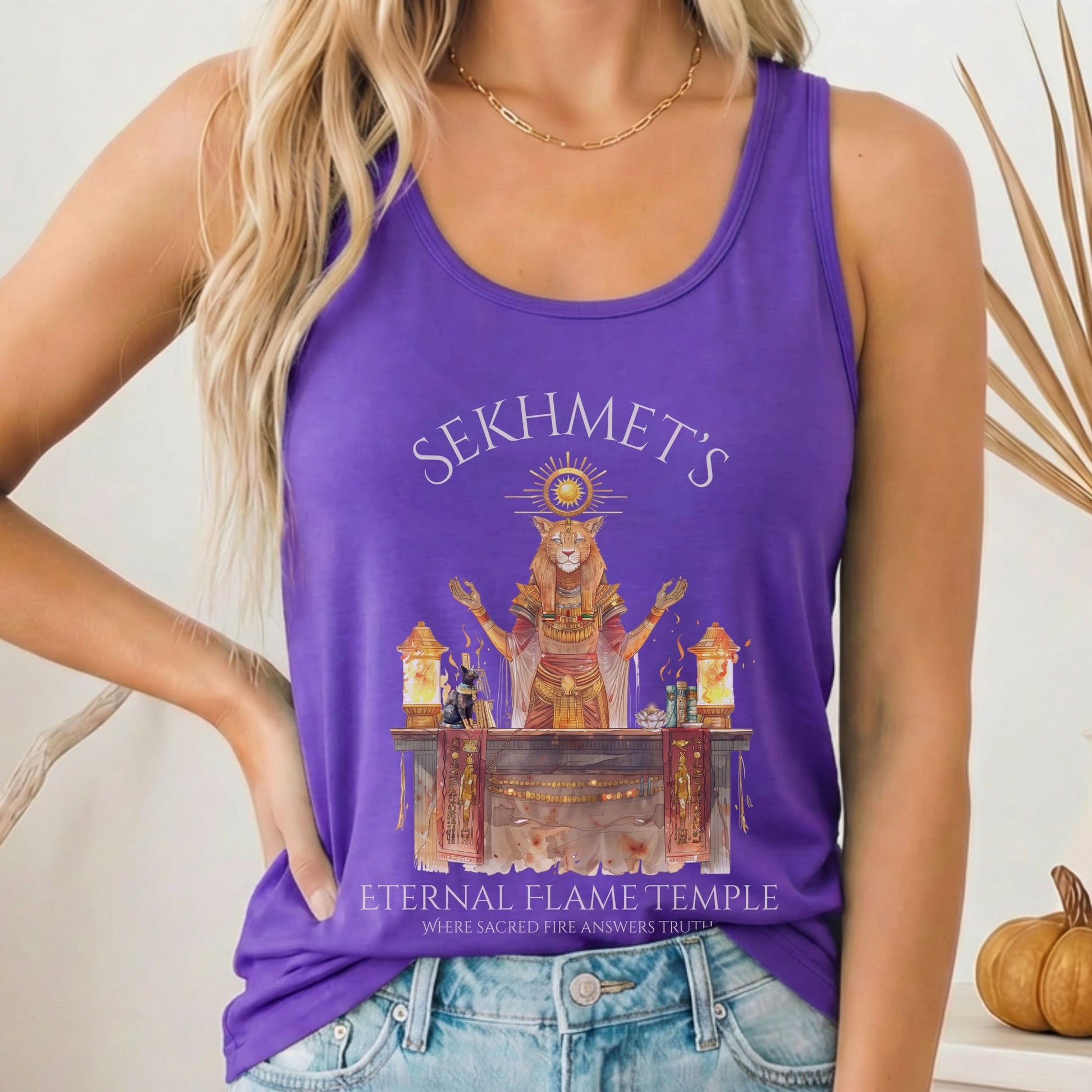 Tank Top Solid Purple Rush / XS Design 264 Tank Top The Mystic Eden