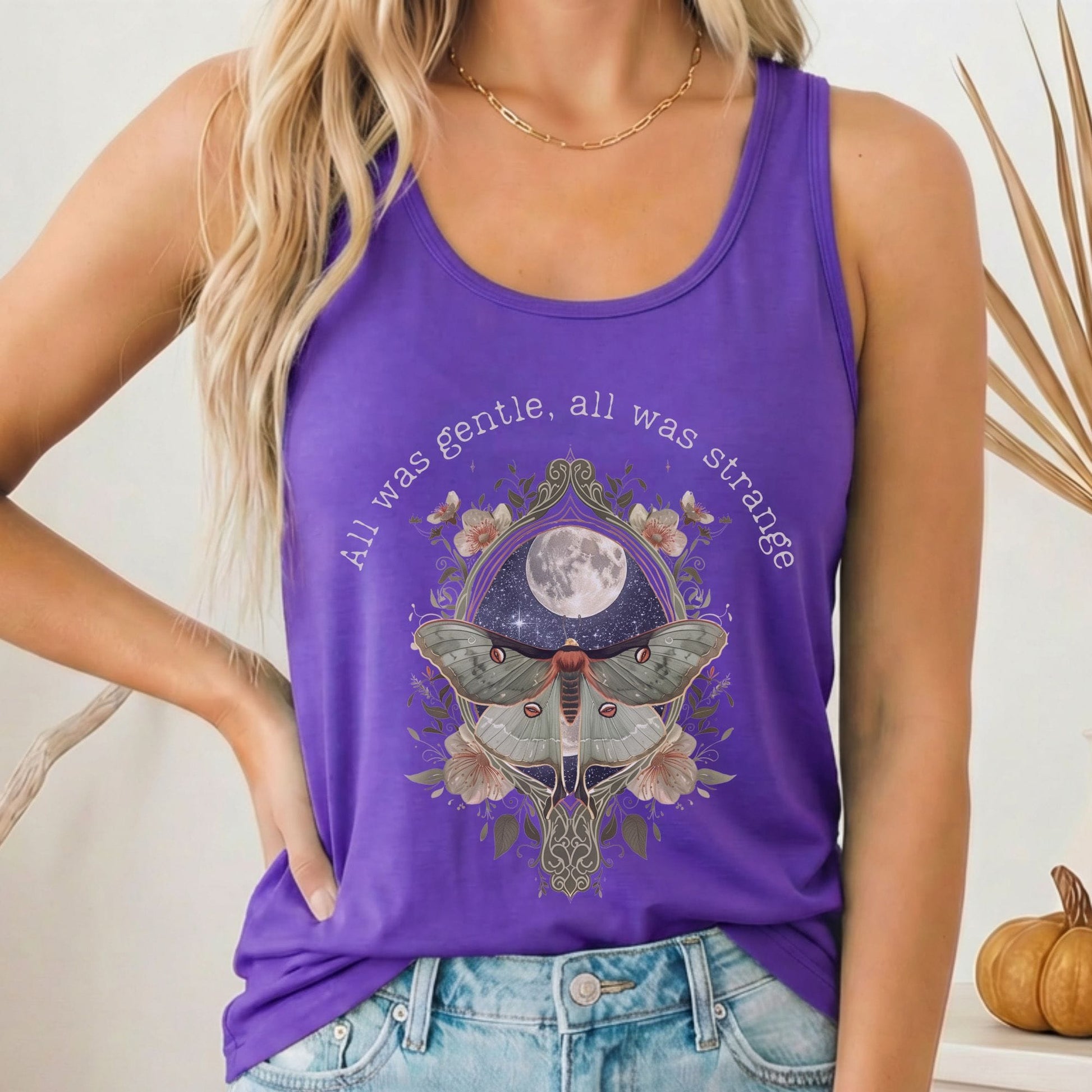 Tank Top Solid Purple Rush / XS Design 267 Tank Top The Mystic Eden