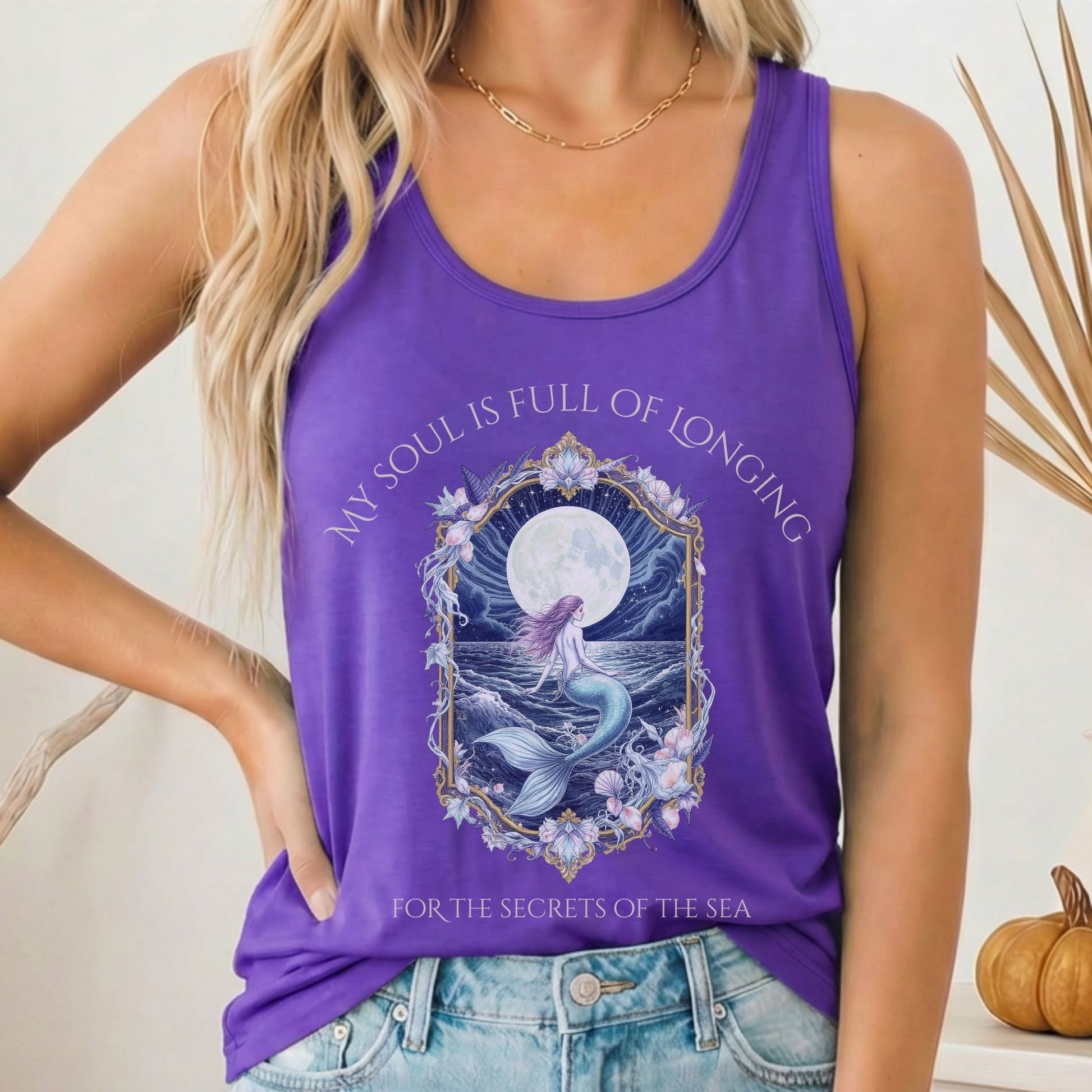 Tank Top Solid Purple Rush / XS Design 269 Tank Top The Mystic Eden