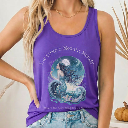 Tank Top Solid Purple Rush / XS Design 272 Tank Top The Mystic Eden