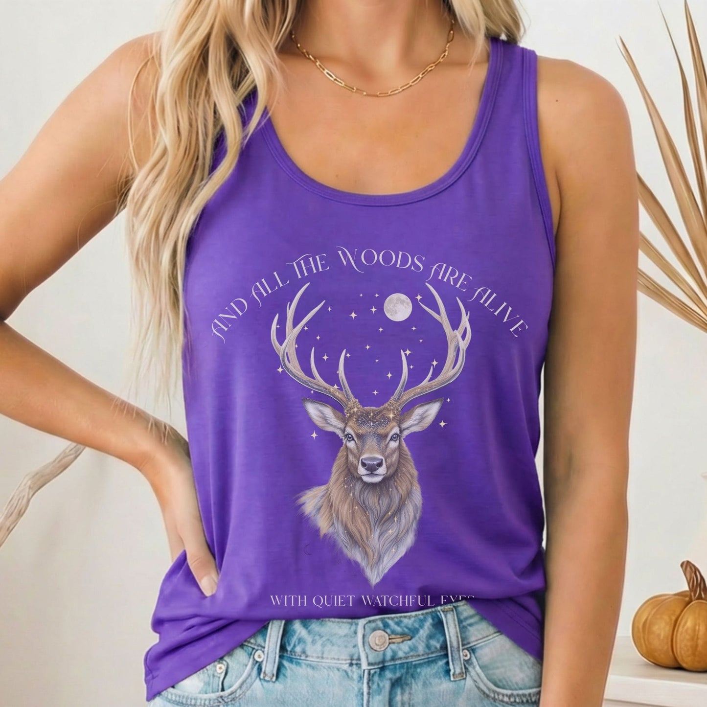 Tank Top Solid Purple Rush / XS Design 282 Tank Top The Mystic Eden
