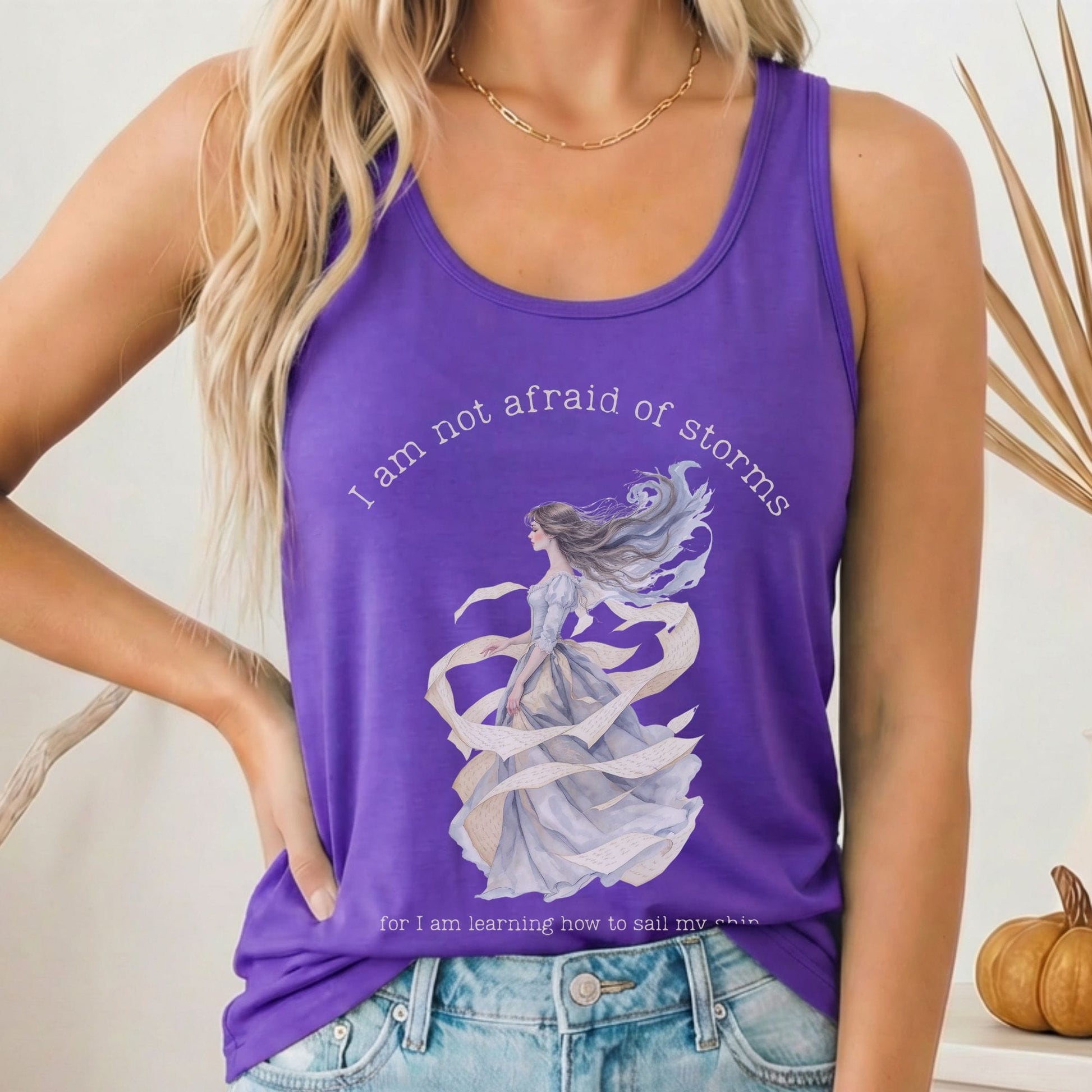 Tank Top Solid Purple Rush / XS Design 285 Tank Top The Mystic Eden