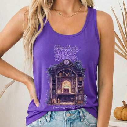 Tank Top Solid Purple Rush / XS Pandora's Curiosity Boutique Women's Racerback Tank Top The Mystic Eden
