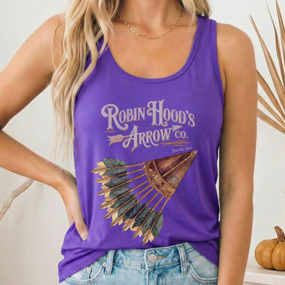 Tank Top Solid Purple Rush / XS Robin Hood's Arrow Co. Women's Racerback Tank Top The Mystic Eden