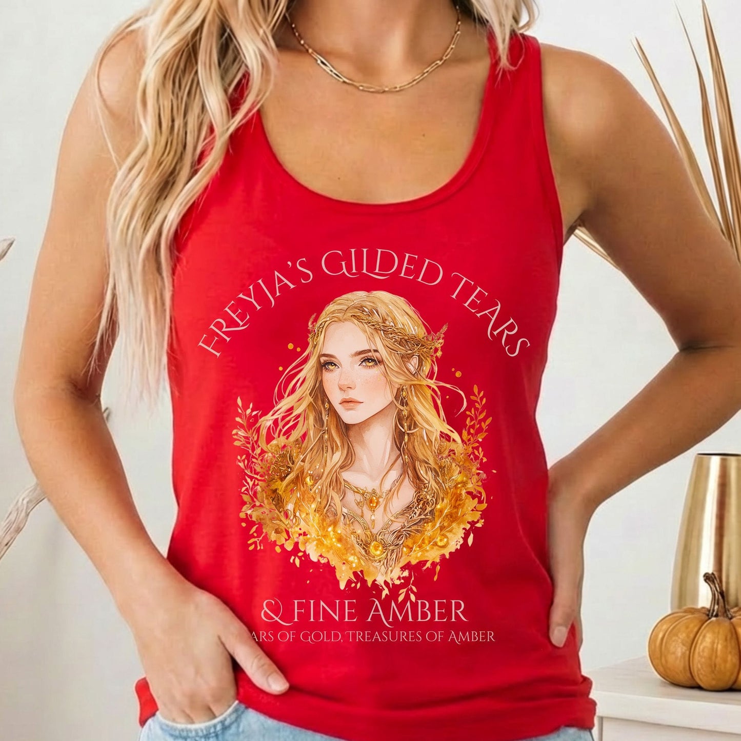 Tank Top Solid Red / XS Design 161 Tank Top The Mystic Eden