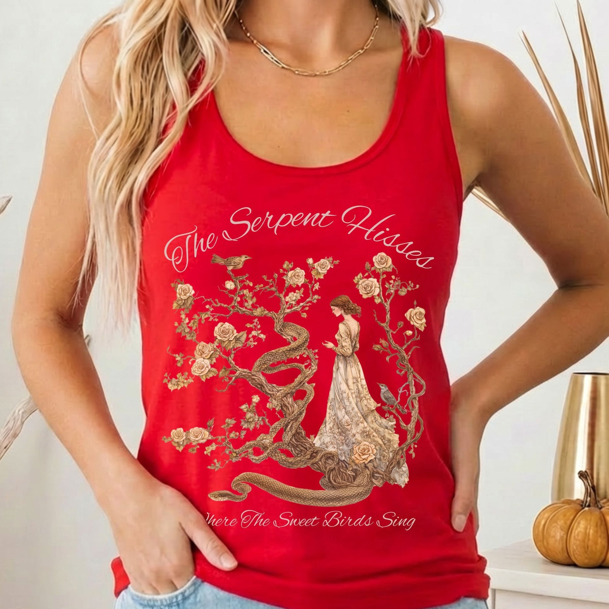 Tank Top Solid Red / XS Design 167 Tank Top The Mystic Eden