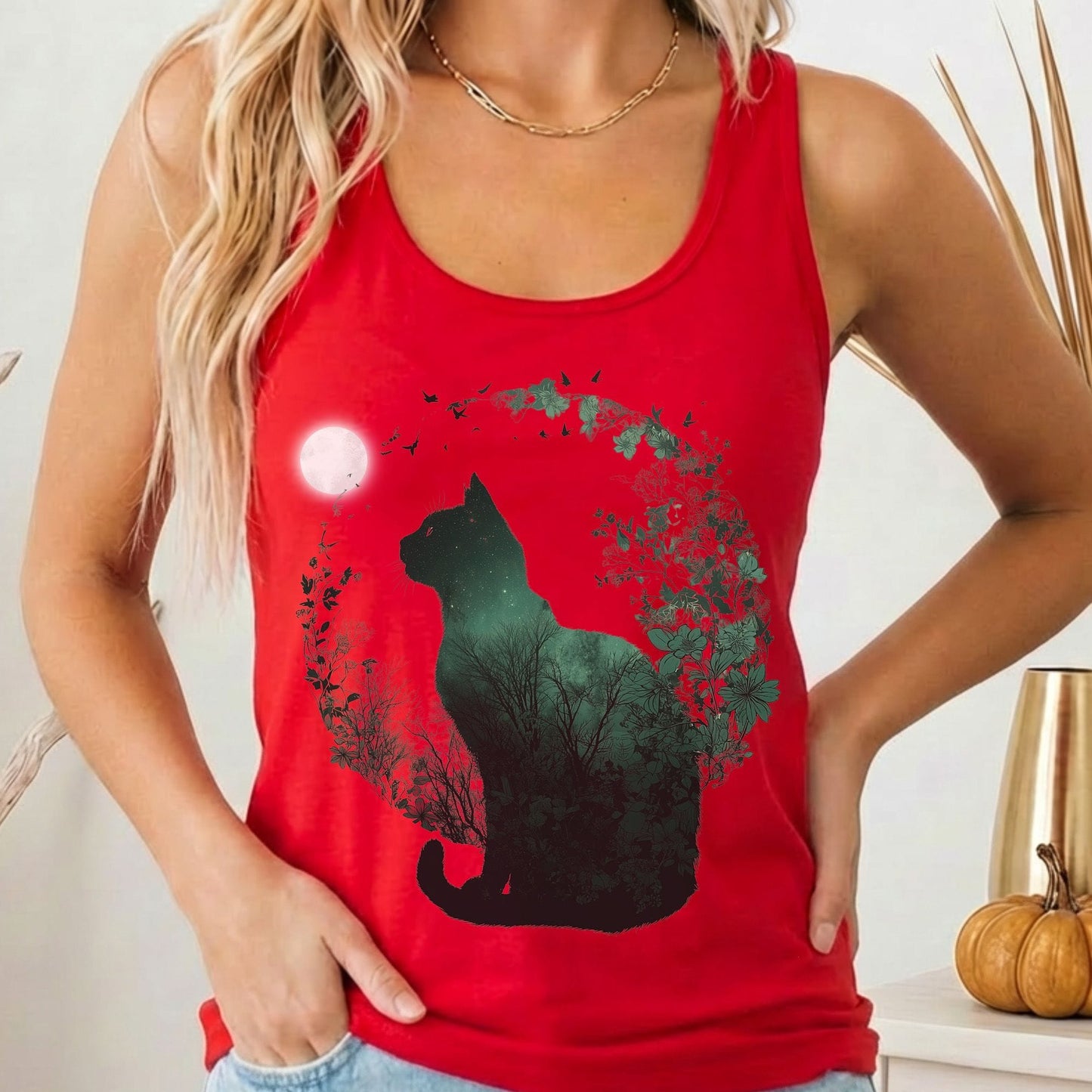 Tank Top Solid Red / XS Design 208 Tank Top The Mystic Eden