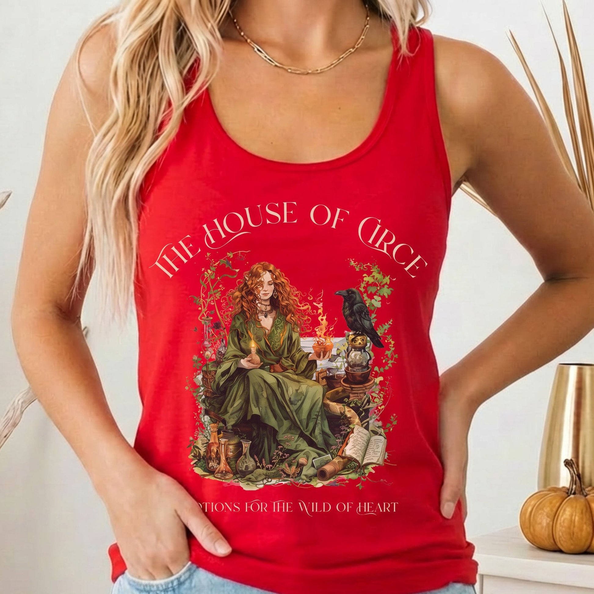 Tank Top Solid Red / XS Design 214 Tank Top The Mystic Eden
