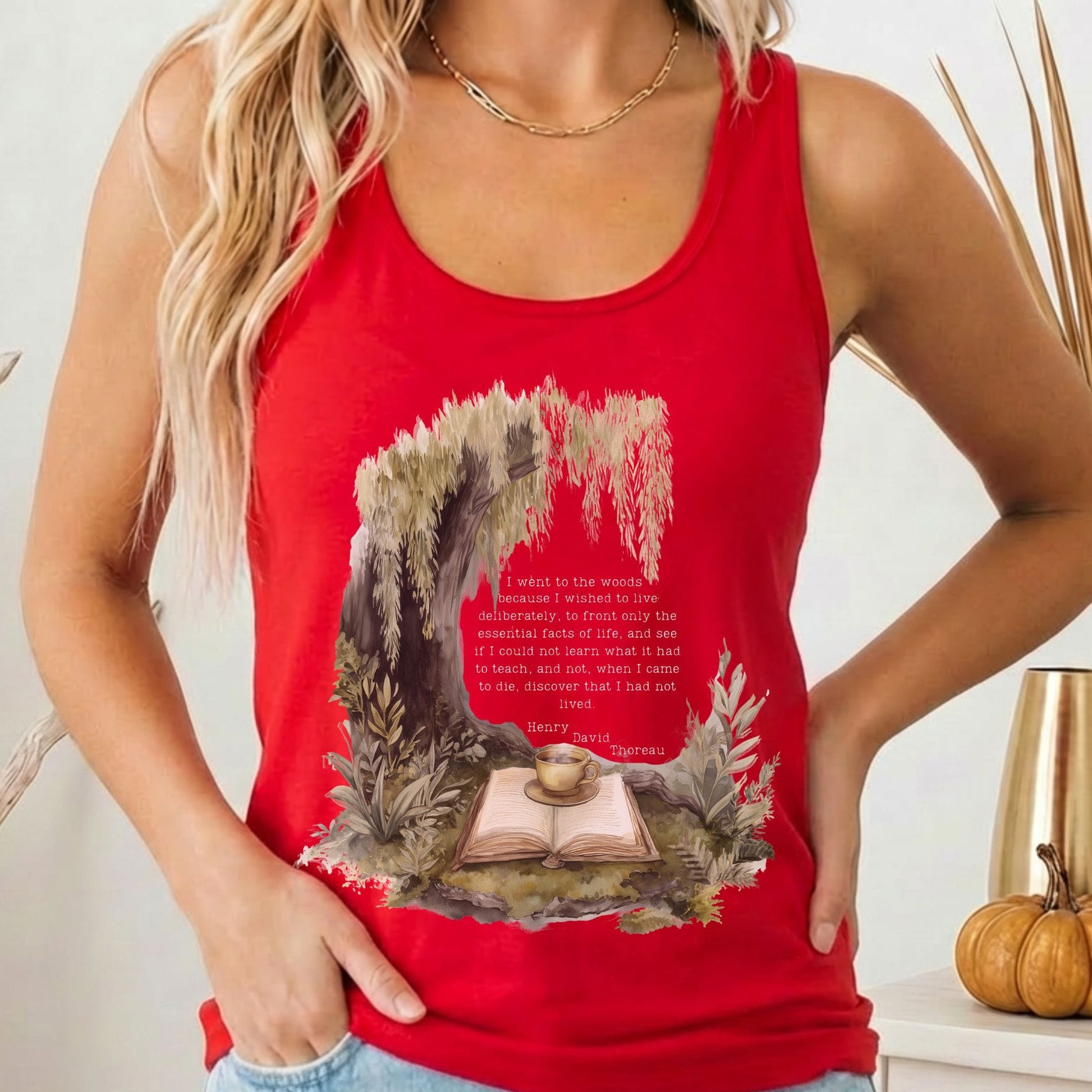 Tank Top Solid Red / XS Design 245 Tank Top The Mystic Eden