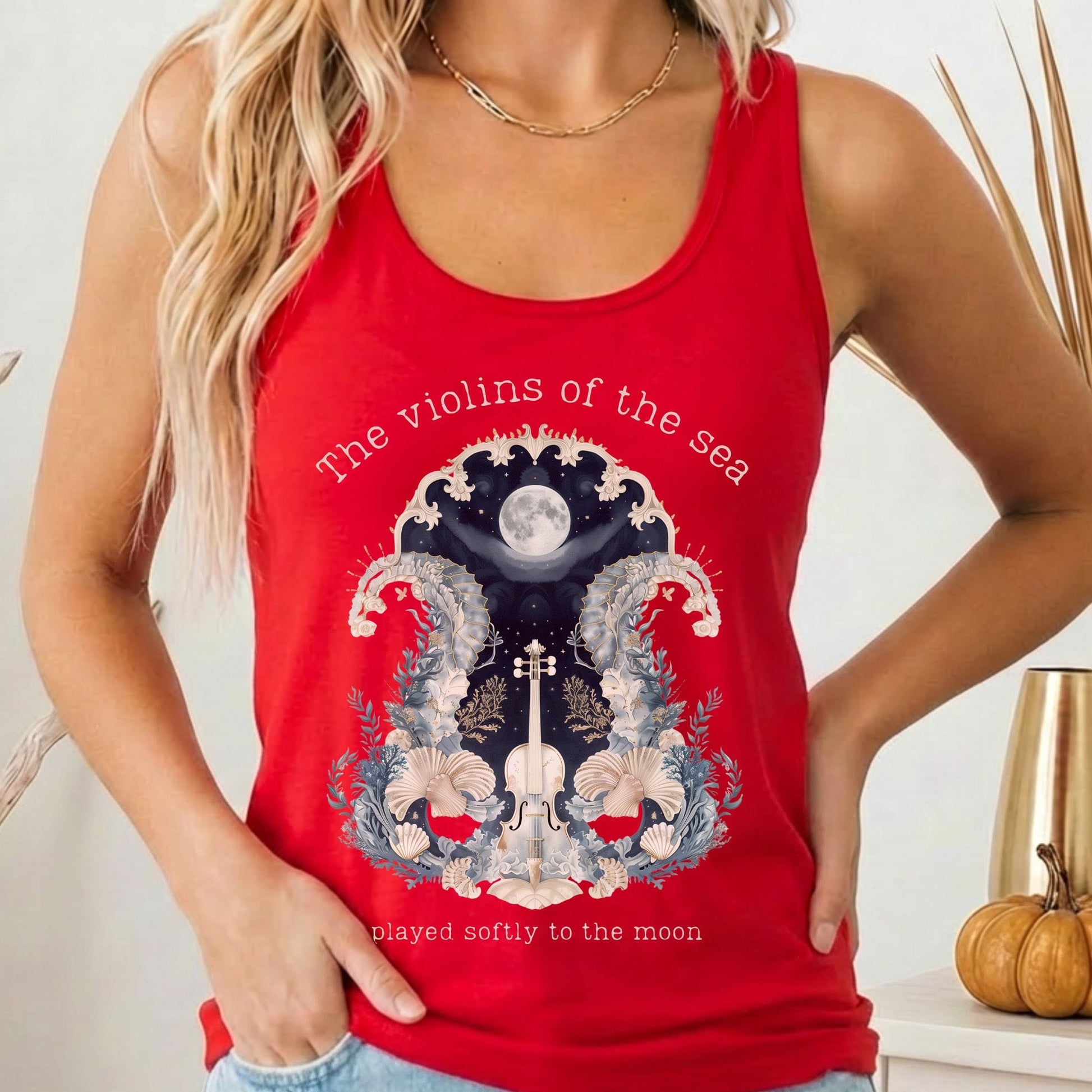 Tank Top Solid Red / XS Design 270 Tank Top The Mystic Eden