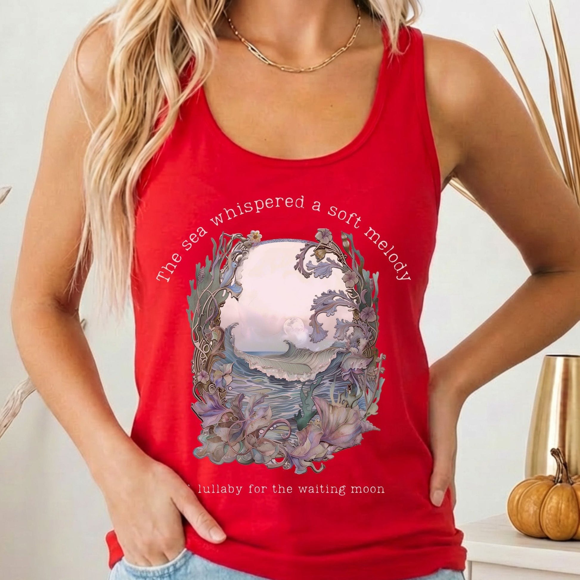 Tank Top Solid Red / XS Design 271 Tank Top The Mystic Eden