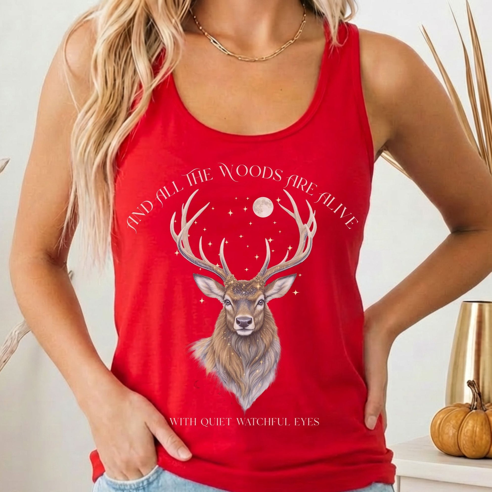 Tank Top Solid Red / XS Design 282 Tank Top The Mystic Eden