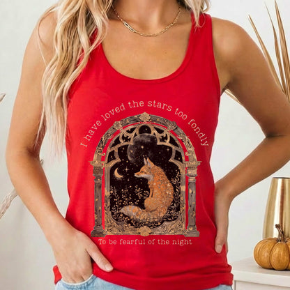 Tank Top Solid Red / XS I Have Loved the Stars Too Fondly Women's Lightweight Racerback Tank Top The Mystic Eden
