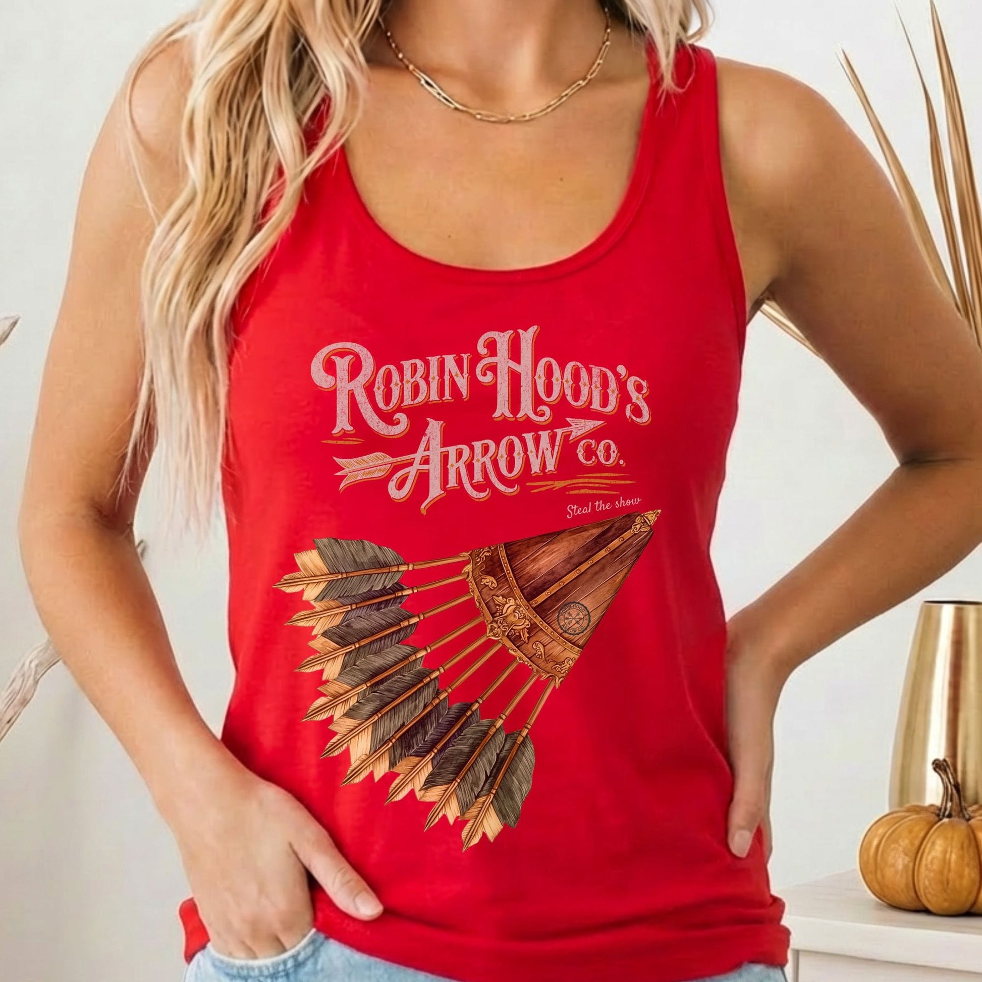 Tank Top Solid Red / XS Robin Hood's Arrow Co. Women's Racerback Tank Top The Mystic Eden