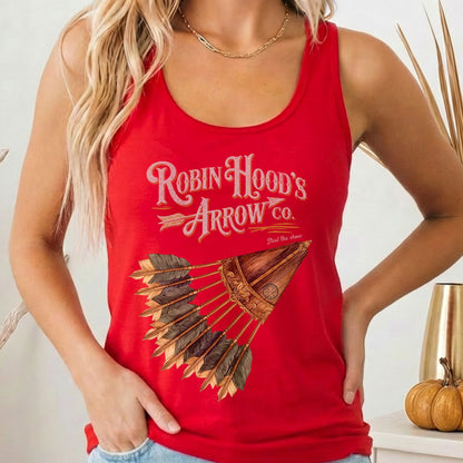 Tank Top Solid Red / XS Robin Hood's Arrow Co. Women's Racerback Tank Top The Mystic Eden