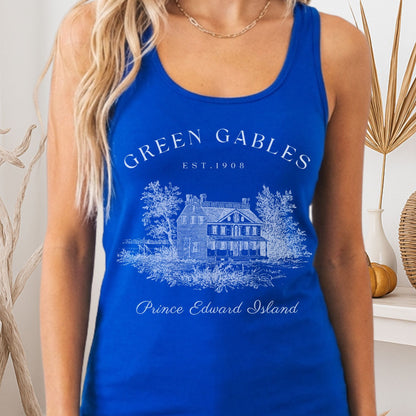 Tank Top Solid Royal / XS Anne of Green Gables Women's Racerback Tank Top The Mystic Eden
